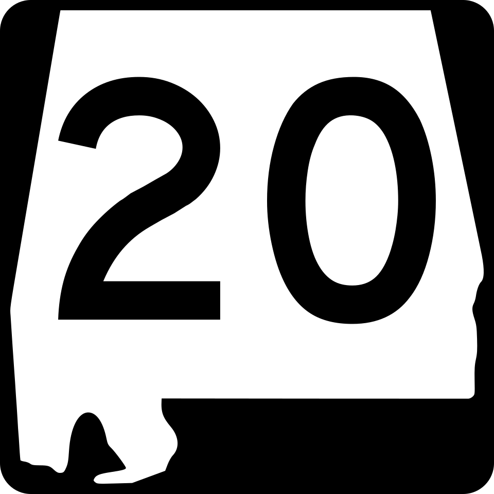 Alabama Highway 20 (US-72 Alt) shield