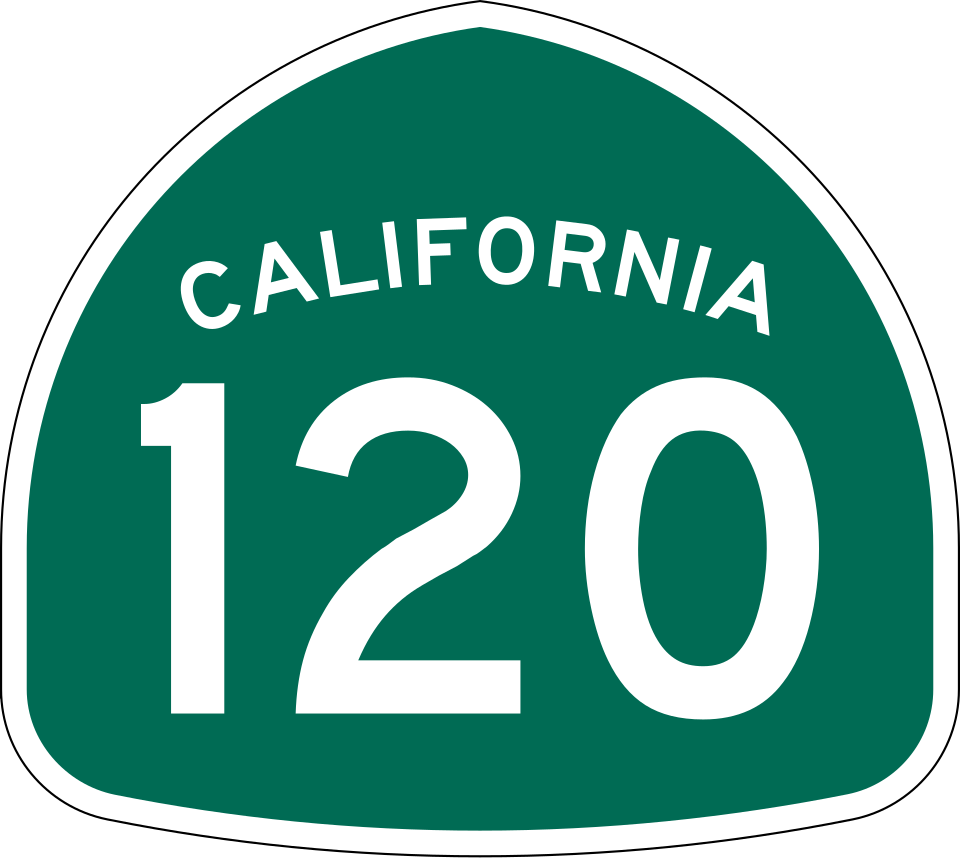 California SR-120 shield