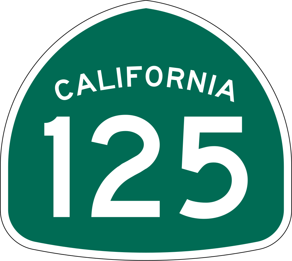 California Route 125 shield