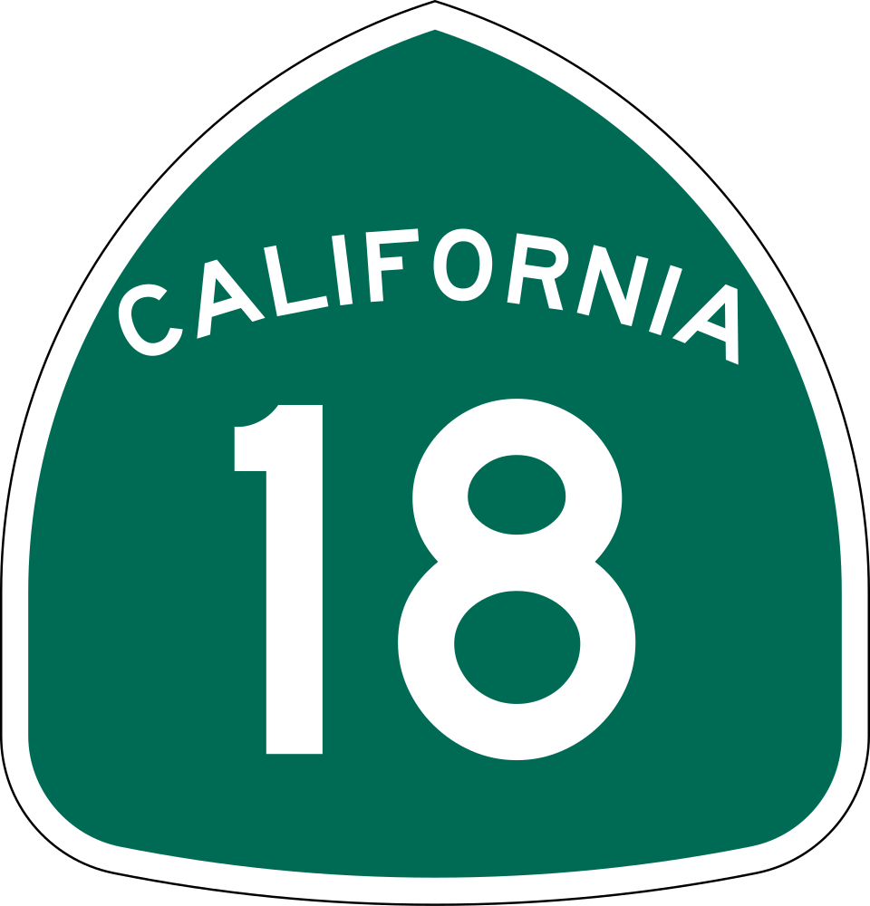 California State Route 18 shield