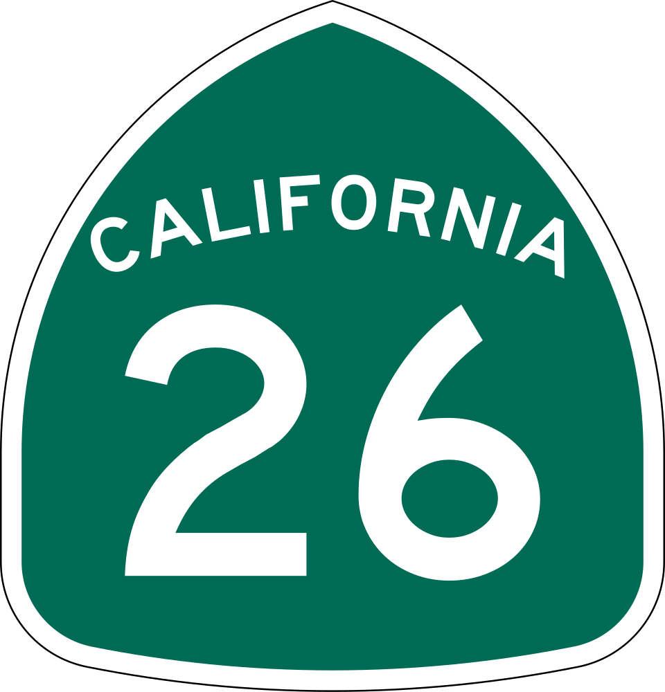 California State Route 26 (Waterloo Road) shield