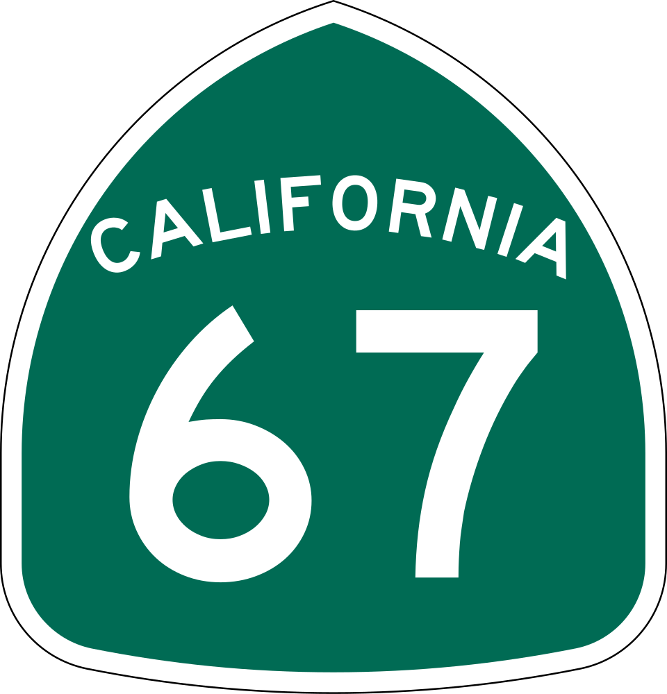 California Route 67 shield