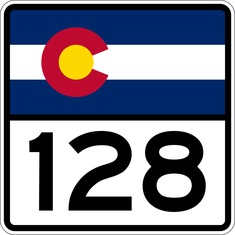 Colorado Route 128 shield
