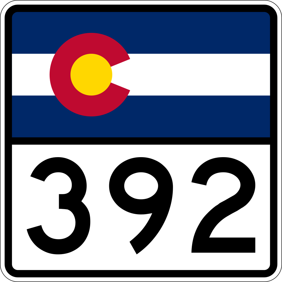 Colorado Highway 392 shield