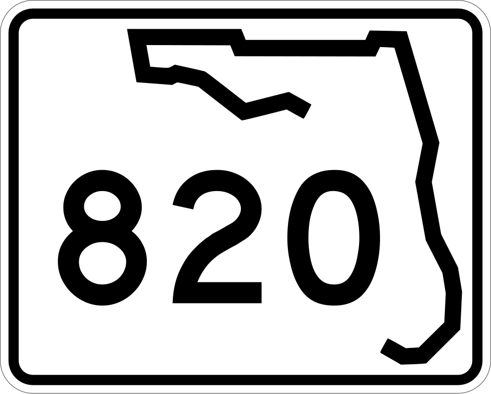 FL 820 (Pines Boulevard) shield