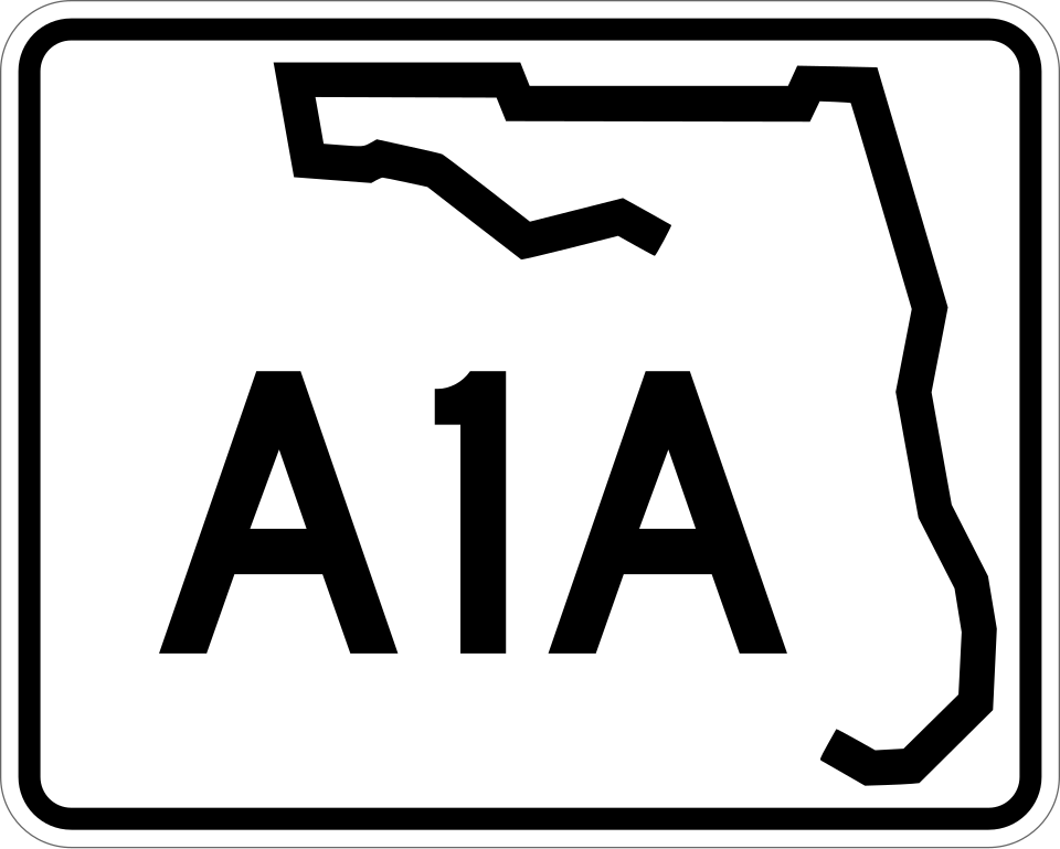 Florida State Road A1A shield
