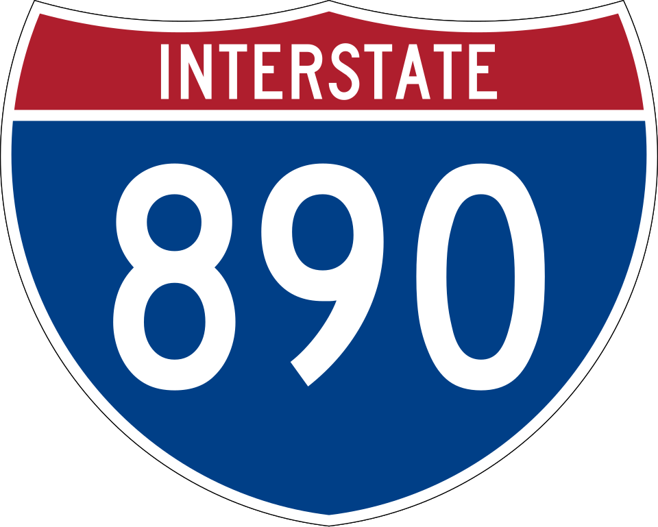 Interstate 890 shield