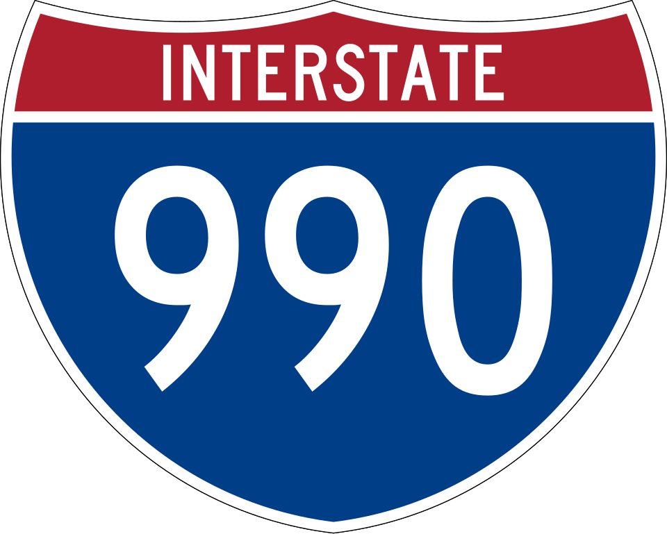 Interstate 990 shield