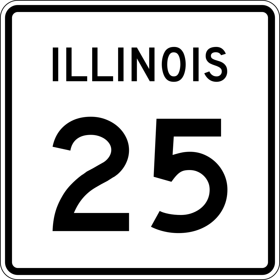 Illinois Route 25 shield