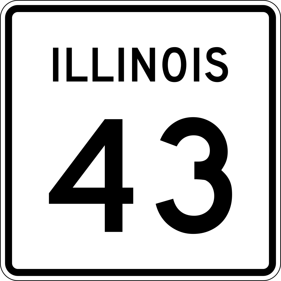 Illinois Route 43 shield