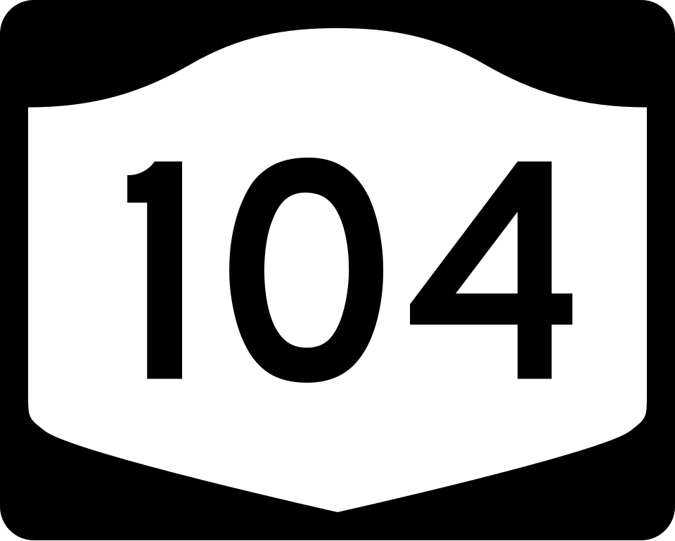 New York Route 104 shield