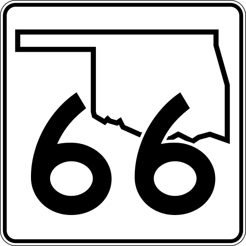 Oklahoma Route 66 shield