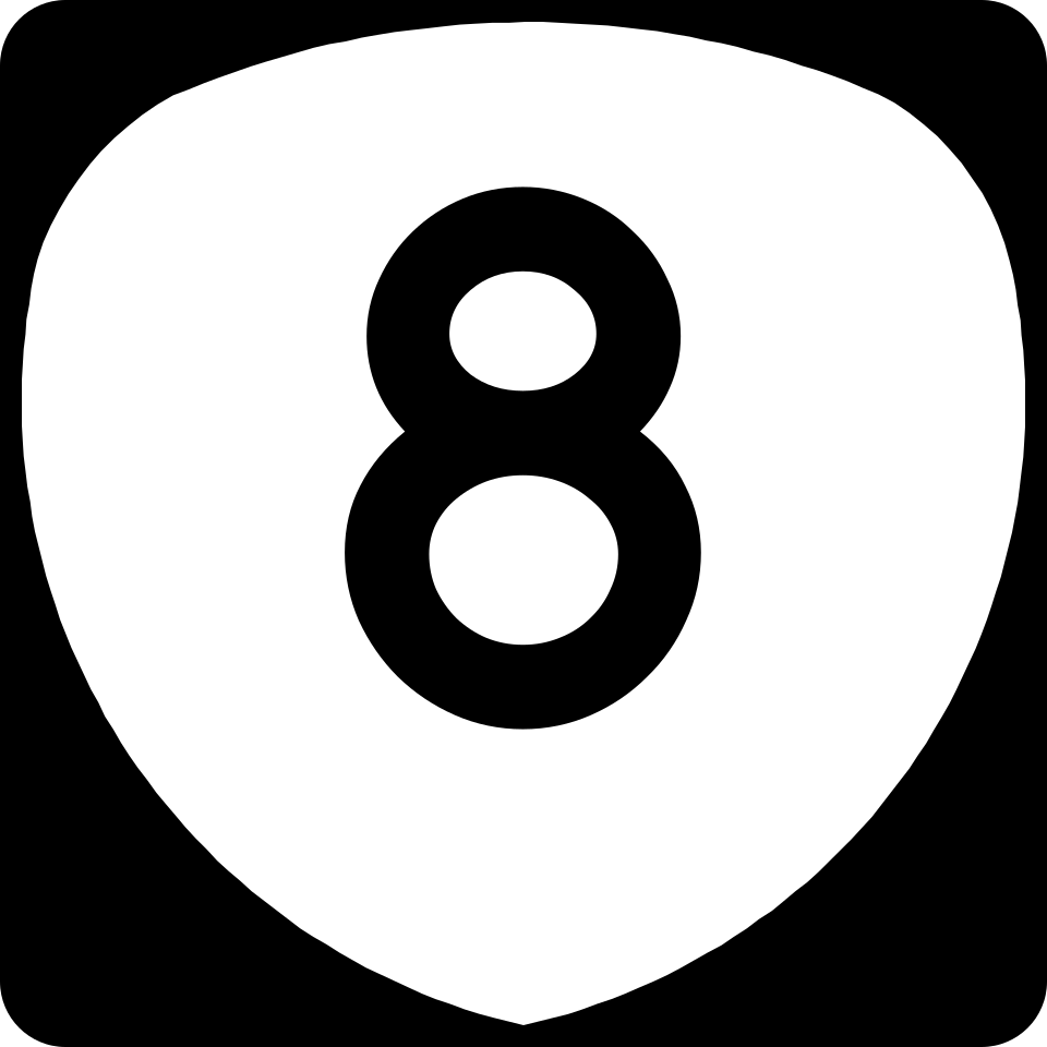 Oregon Route 8 shield