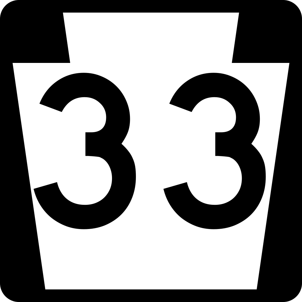 Pennsylvania Route 33 shield
