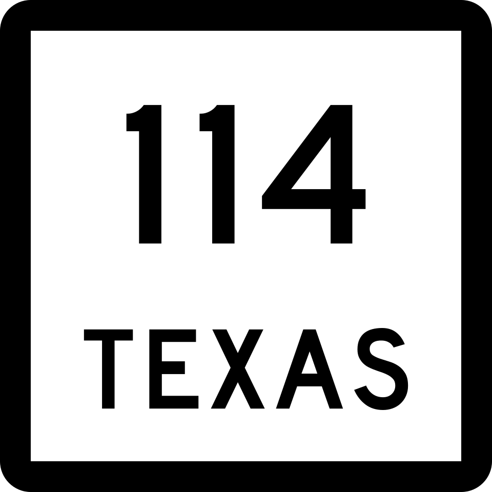 Texas Route 114 shield