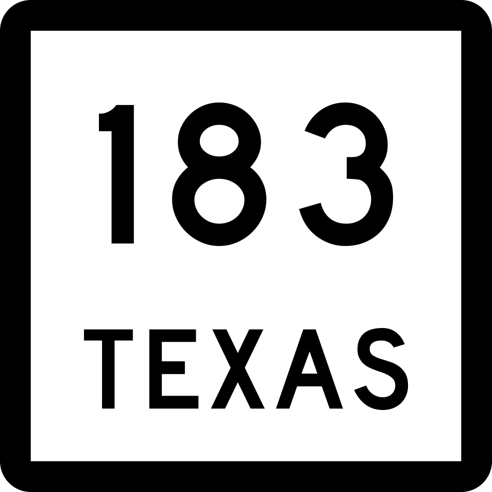 Texas Route 183 shield