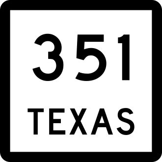 Texas State Highway 351 shield