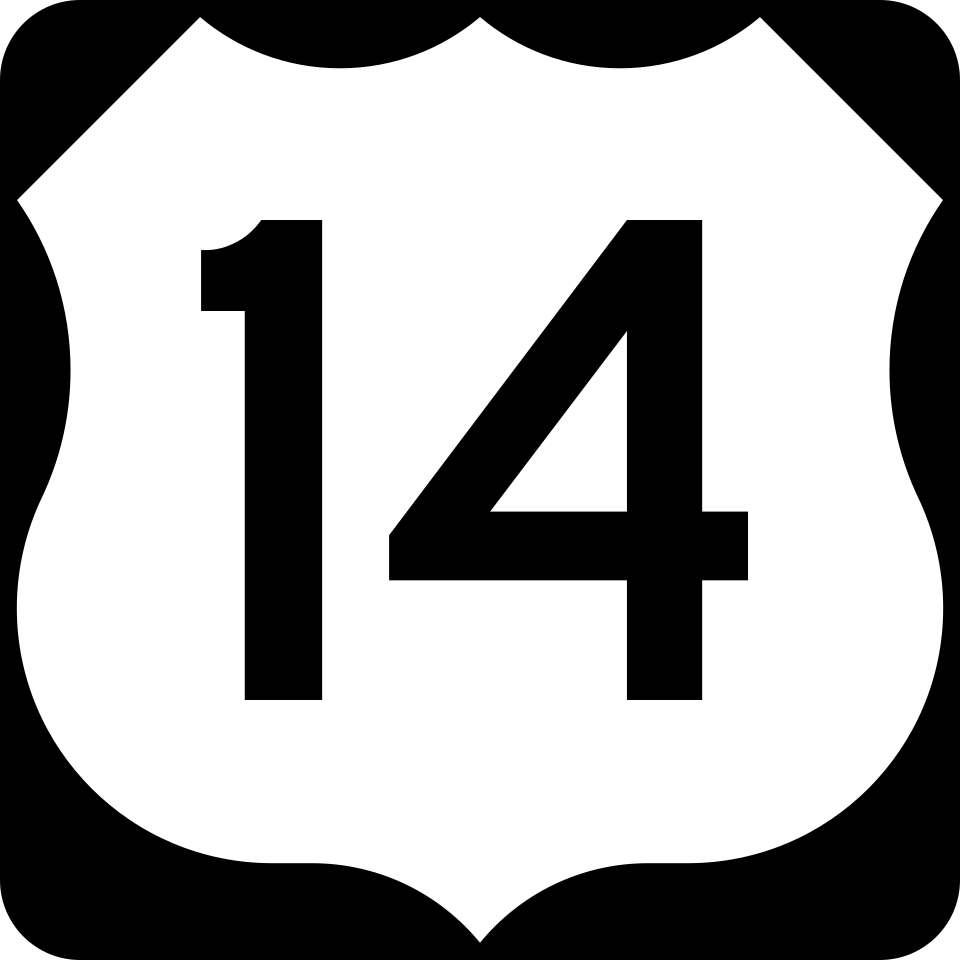 US Route 14 (Dempster Street) shield