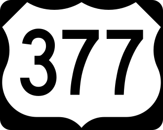 US Route 377 shield