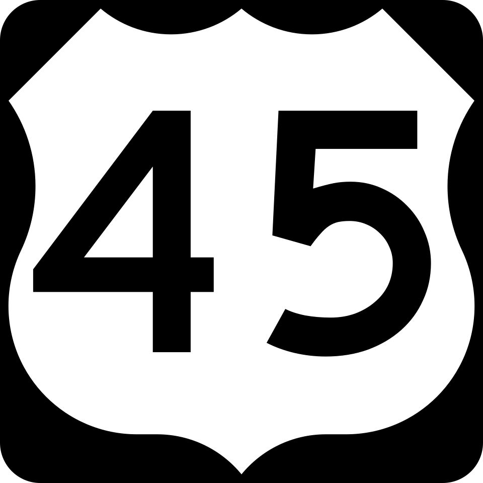 US 45 shield
